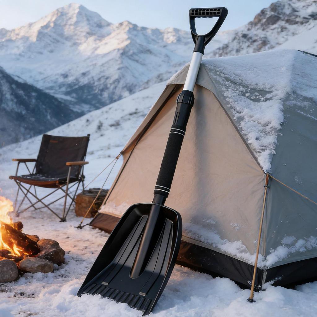 Detachable Telescopic Winter Snow Ice Shovel Portable Plastic Collapsible Snow Shovel For Outdoor Car Cleaning Tool