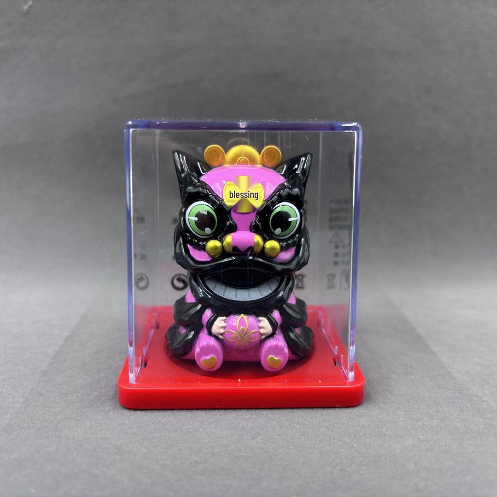 Solar Lion Car Ornament: Wealth-Attracting Chinese Style Decoration & Gift