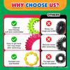 Anti Stress Anxiety Acupressure Rings Stress Relief Fidget Toys Children Gift 12pcs Spiky Sensory Finger Rings For Kids