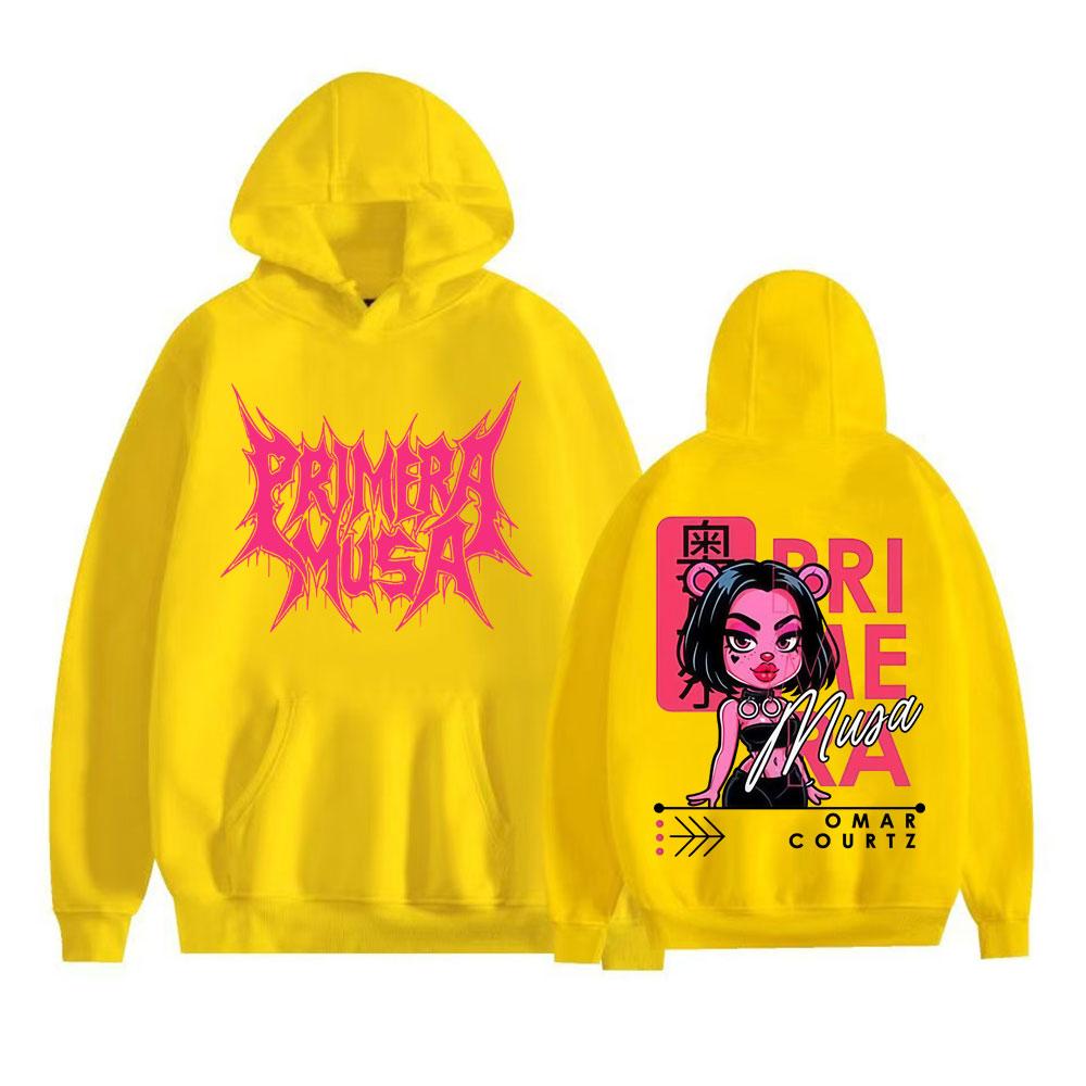 Omar Courtz Primera Musa  World Tour Hoodies Men Women Vintage Hip Hop Streetwear Sweatshirts High Quality Fleece Pullovers
