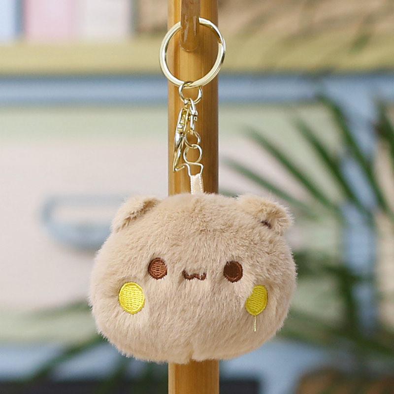 Plush Bear Pendant Toy With Chicken Leg Design For Kids And Adults