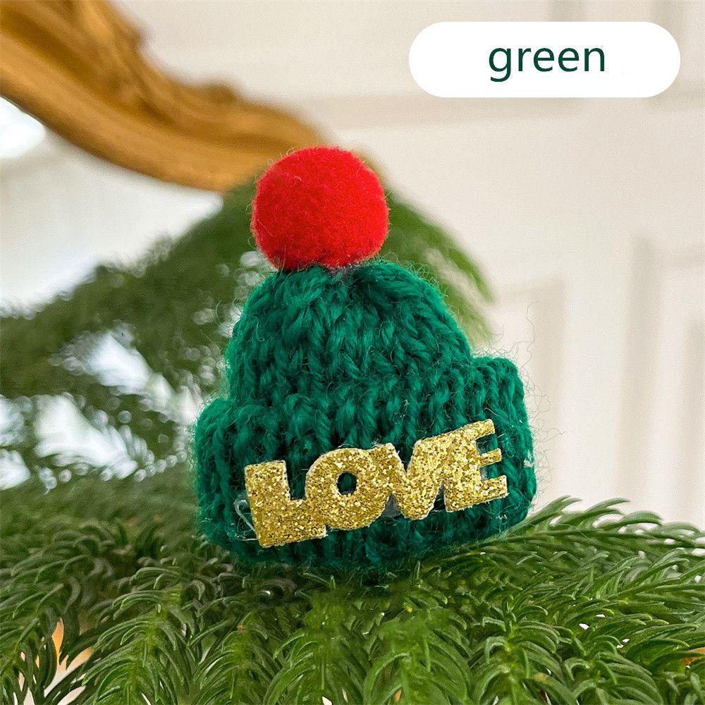 Supplies Christmas  Decoration Santa Claus Hat Woolen Hat Mini Christmas Hat Knitted Finger Hat