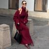 2026 Autumn Women's High Collar Knit Sweater Dress - Slim Fit European & American Style