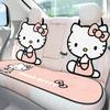 Hello Kitty Universal Car Short Plush Cushion Cartoon 3D Shaped Winter Five Seat Cover Car Soft Cushion for Car Interior Decor