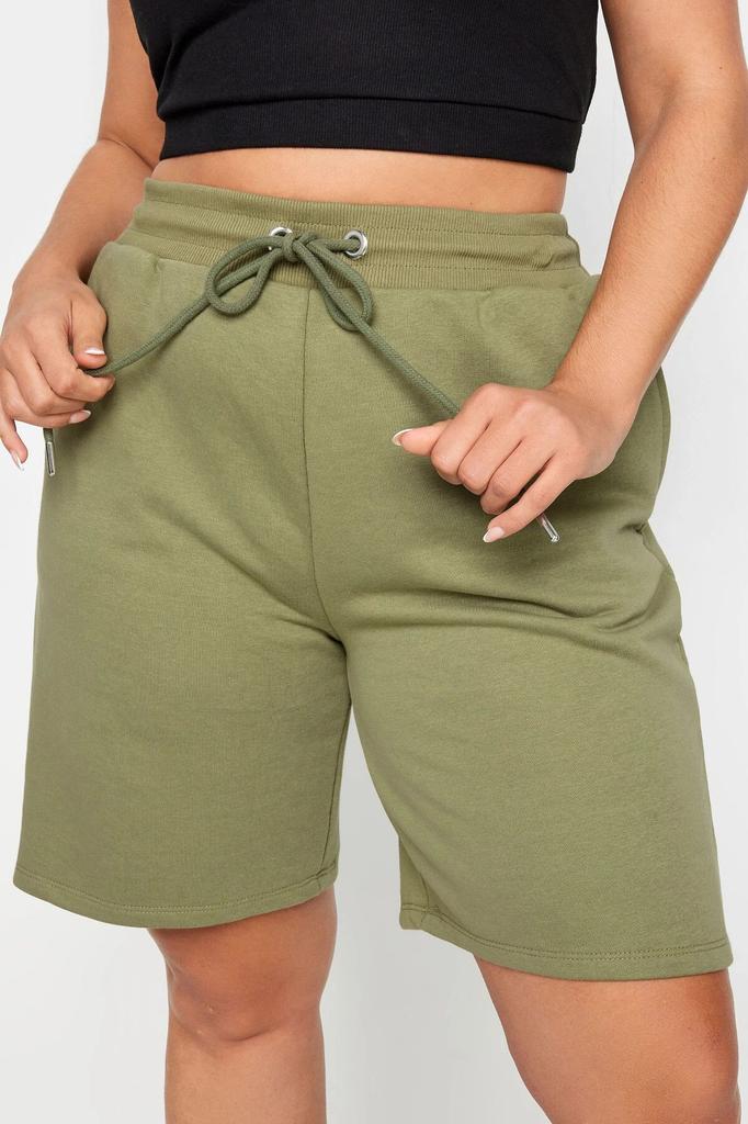 Women's Fashion Big Size Shorts & Bermudas Large Size Pocket Drawstring Waist Relaxed Cut Shorts 303199