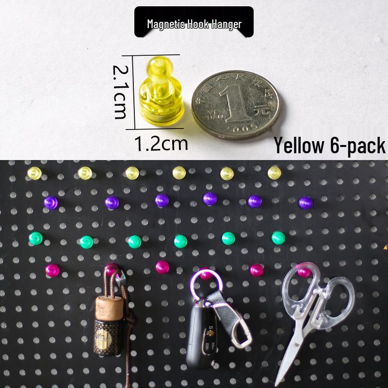 Pegboard Wall Organizer with Hooks - No-Drill Storage Rack for Entryway or Study Room.