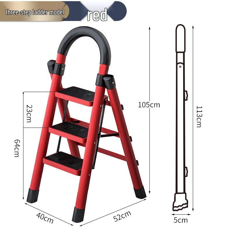Lianyu Heavy-Duty Folding A-Frame Step Ladder