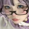 Anime Half Frame Glasses Black Plastic Role-playing Eyeglasses Fashion Anti Blue Light Glasses Reading Cosplay Simple Eyewear