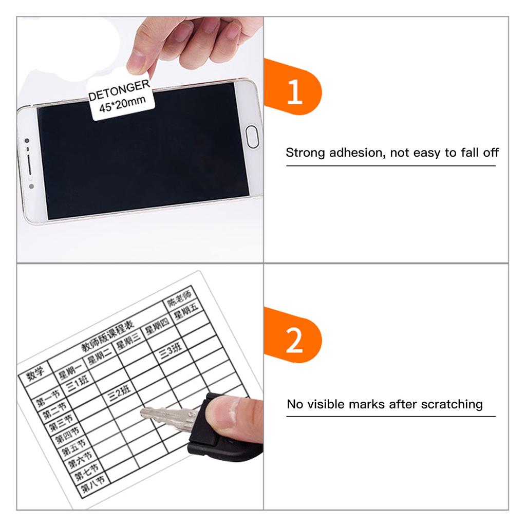 Impressora de Etiquetas Adesivo Papel Térmico para Etiquetas Autoadesivo Rolo de Papel Imprimível À Prova d'Água À Prova de Óleo Resistente a Rasgos para