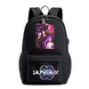 Anime Cartoon Demon Hunters Printed Backpack for Teenager Student Bookbag Schoolbag Women Large Capacity Waterproof Travel Bag Gift