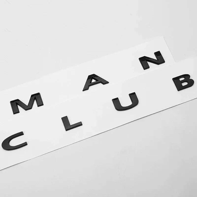 3D ABS Černé Logo Clubman Znak Countryman Písmena Samolepka Znak na Kufr Auta Pro Mini Cooper S Countryman R60 F60 Příslušenství