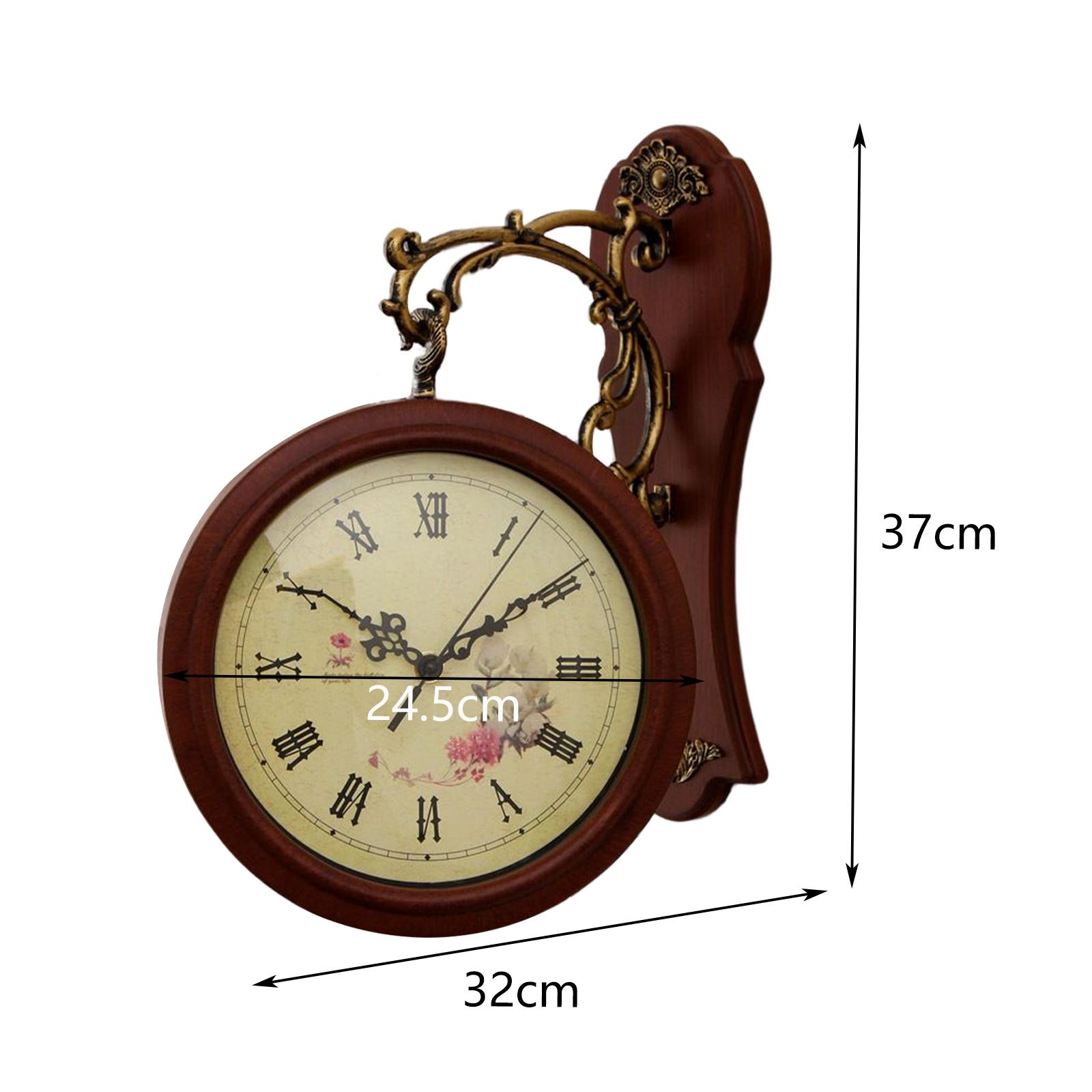 

Double Sided Wall Clock Hanging Clocks Art Clock Decorative Two Faces Clock Grand Central Station Clocks for Living Room Study