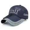 Summer baseball hat men's outdoor sports quick-drying hat sunshade breathable windproof rope fishing hat two strips luminous strips