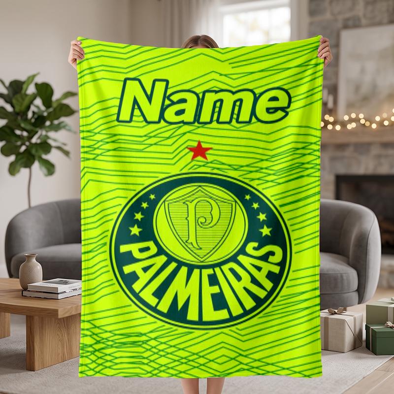 Sociedade Esportiva Palmeiras Custom Flannel Blankets Soft Warm Cozy Throws for Home Decor Holiday Gifts