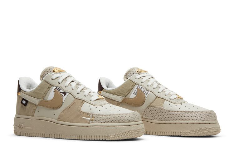 Women's Sneakers Nike Air Force 1 Low Bling (2022) (Women's) Tan/Cream/Metallic Gold