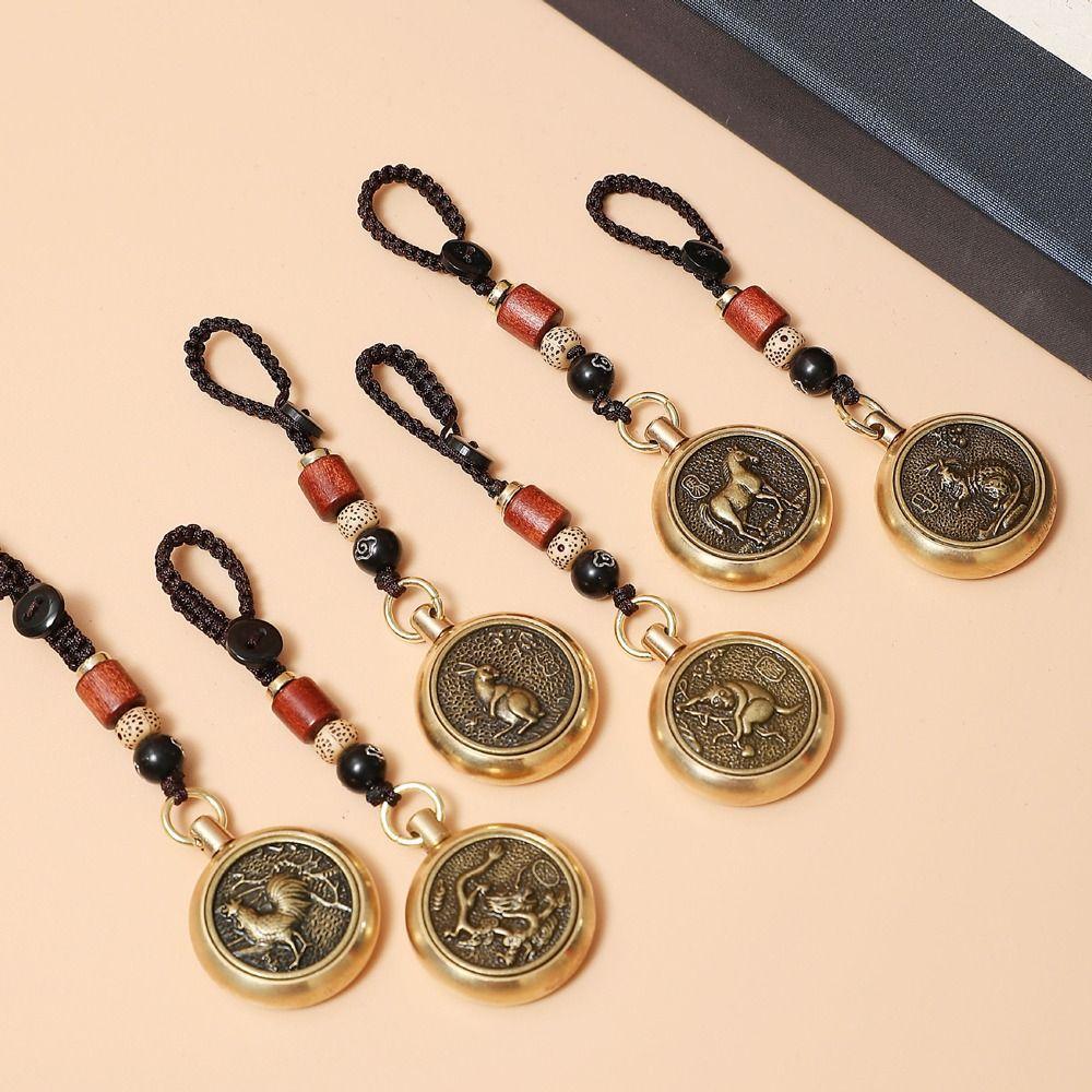 

Pendant 12 Sign Zodiac Rabbit Pendent Car Key Ring Key Ring Chinese Style Key Chain Girl Key Chain mouse
