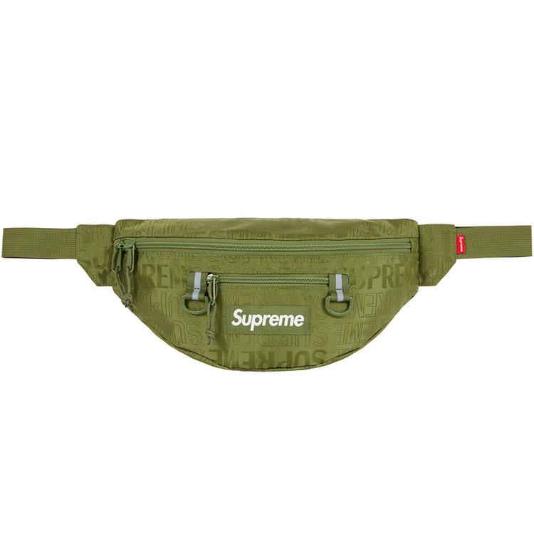 New Supreme SS19 Nylon Sling Bag, Fanny Pack Regular Unisex Olive Green SUP-SS19-014
