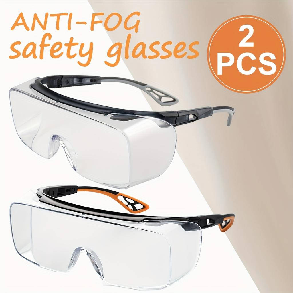 Óculos de segurança VOPHA antiembaçantes com lentes transparentes e proteção lateral tipo asa anti-luz azul óculos protetores unissex