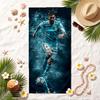 Lionel Messi Weiches Strandtuch Stilvolles Strand-Pool-Handtuch für Sommer-Strandurlaub Reisen
