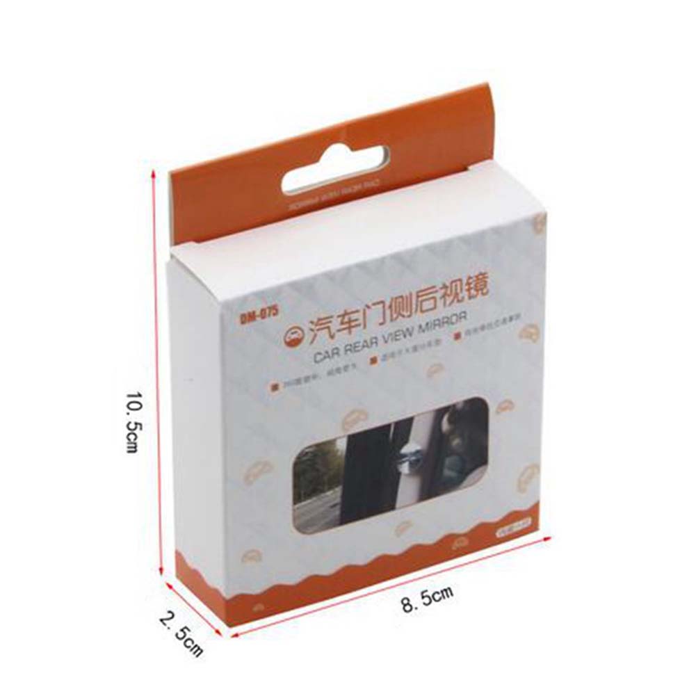 HD 360 Degree Wide Angle Adjustable Car Rear View Convex Mirror Auto Rearview Mirror Vehicle Blind Spot Rimless Mirrors