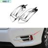 ABS Chrome Rear Fog Light Lamp Trim Cover For 2016-18 Honda 10th Civic Sedan New