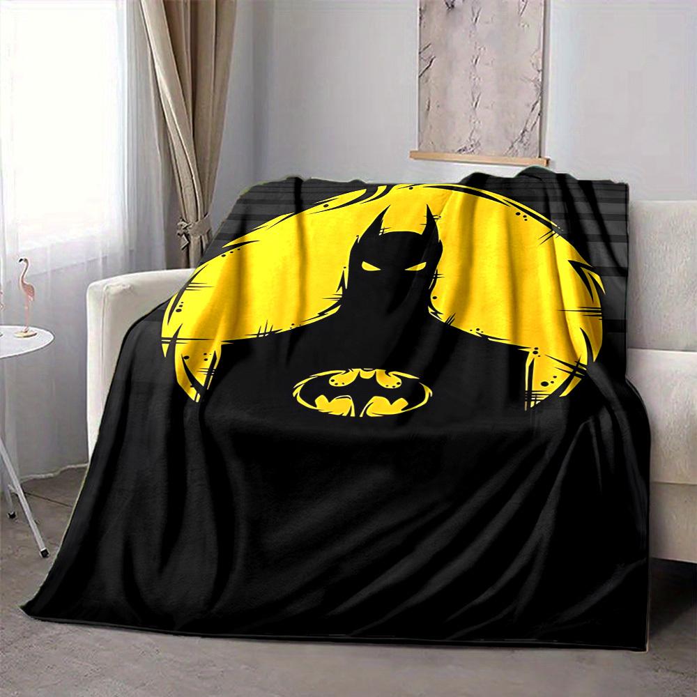 1pc Batman, Superhero Blanket Polyester Fiber, All Season Comfort for Sofa, Bed, Office, Car, Camping Ideal Home Decor & Gift, Office Comfort