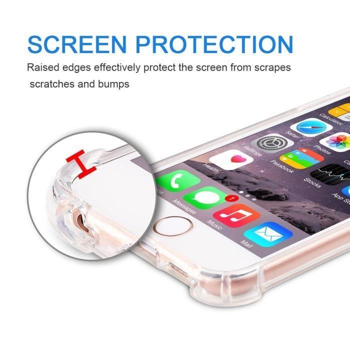 Coque de téléphone - RKINC - iPhone X/XS - TPU souple - Transparent - Protection renforcée
