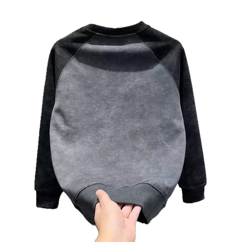 Men's Korean Style Color Block Tie-Dye Hoodie