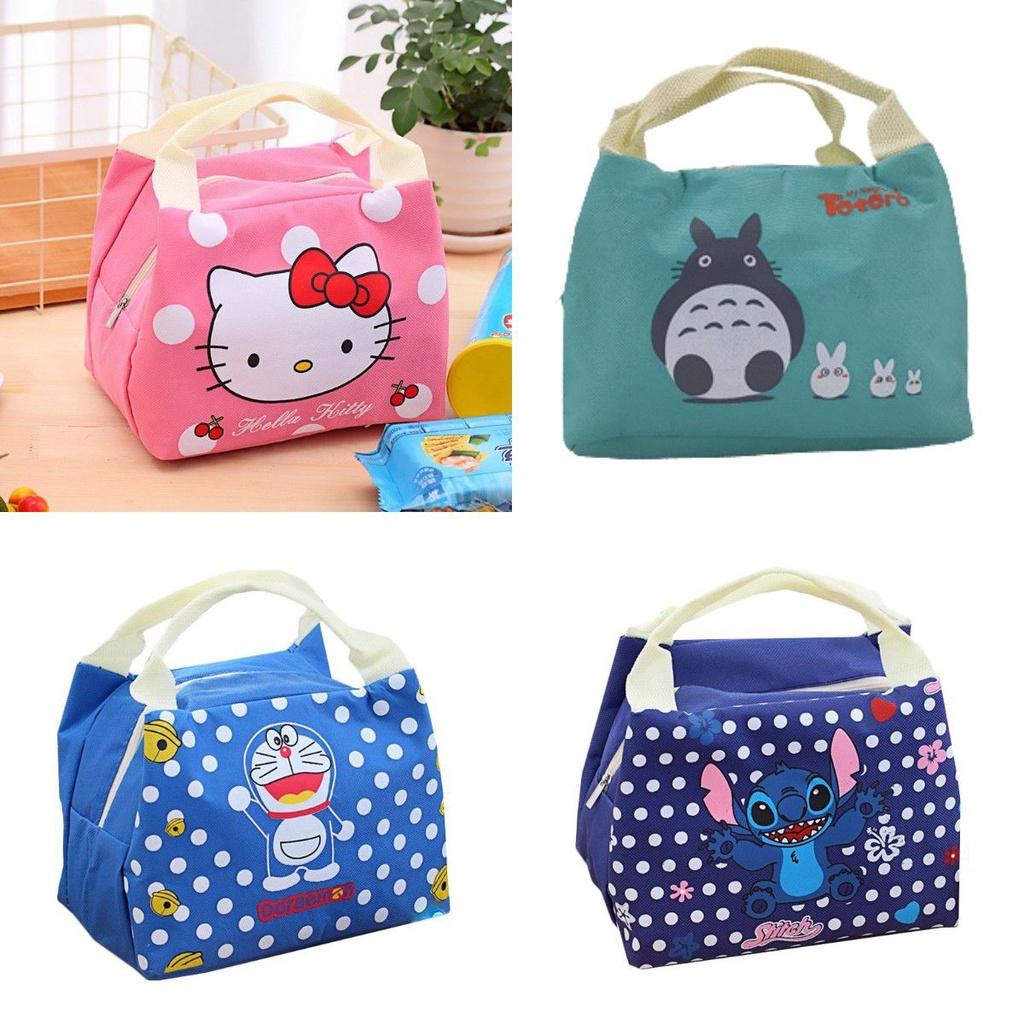 Doraemon Totoro Stitch Waterproof Cute Lunch Bag With Large Capacity