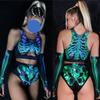 Cosplay Sexy Skeleton Adult Bodysuit Sets Performance Costumes For Halloween