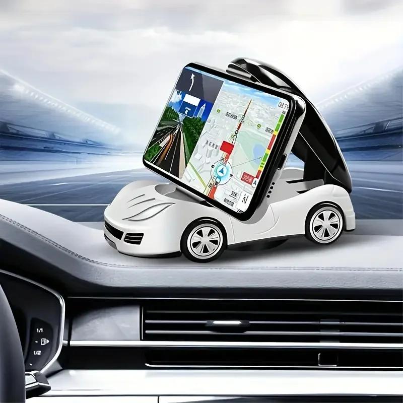 360° Rotatable Car Model Phone Stand - Foldable Dashboard Mount for Cars & Phones