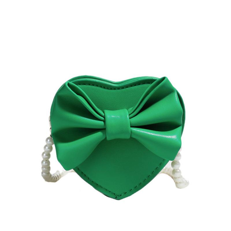 Pu Mini Heart Shaped Shoulder Bag With Zipper Closure For Daily Use