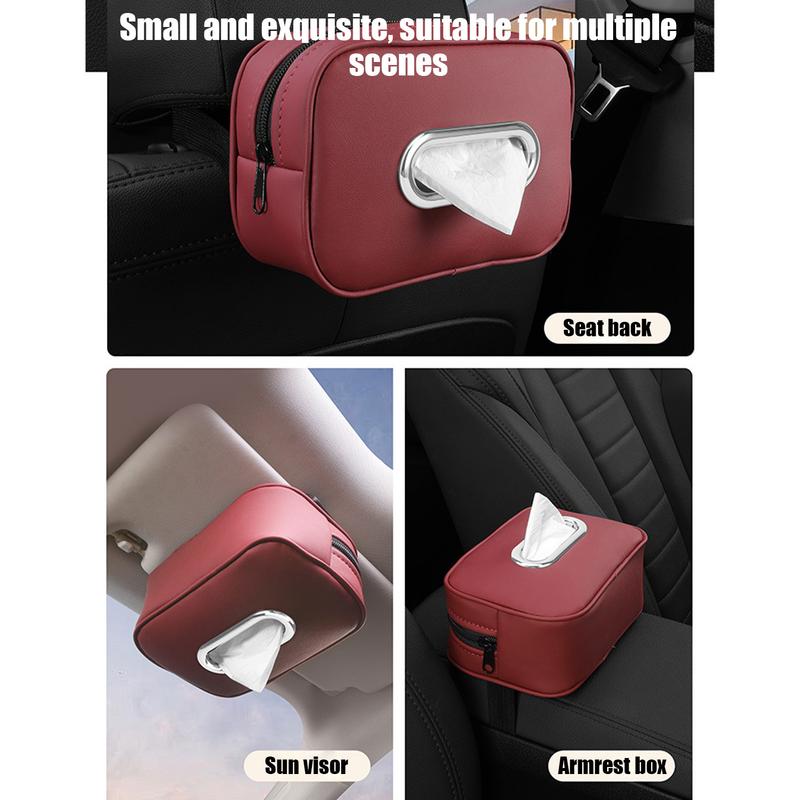 Car tissue box sunshade seat backrest suspension Napkin Holder Car Visor Tissue Holder Backseat Tissue Cover tissue storage box