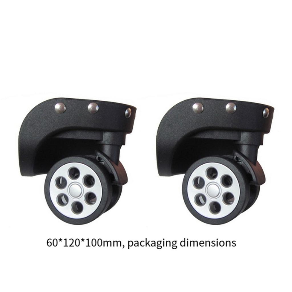 2 Pieces Luggage Wheels Strong Bearing Capacity Wear Resistant Accessories
