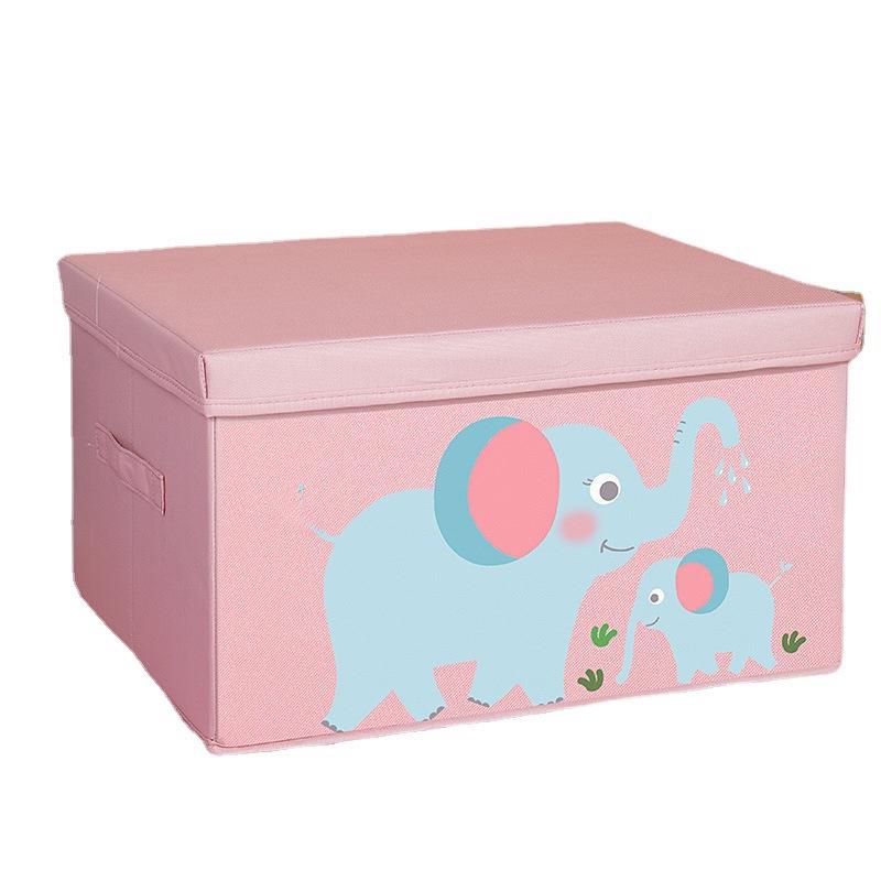 Foldable Fabric Storage Box for Quilt, Clothes, and Toys