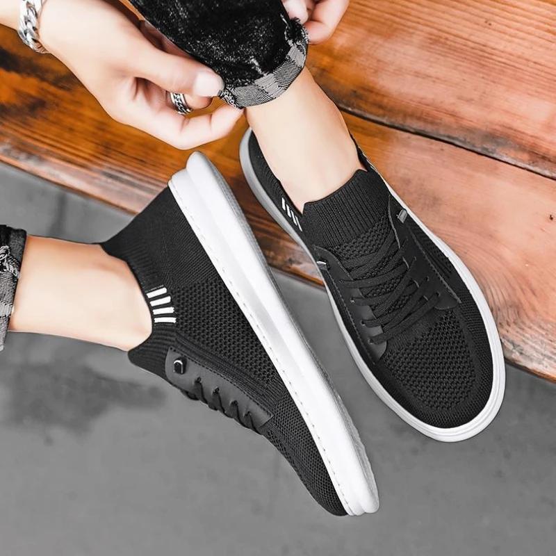 Fashion LighMan Shoe tweight Flat Wear to Work Sneakers Breathable Retro Common Elegant Footwear Offer New In Deals Casual Shoes for Men