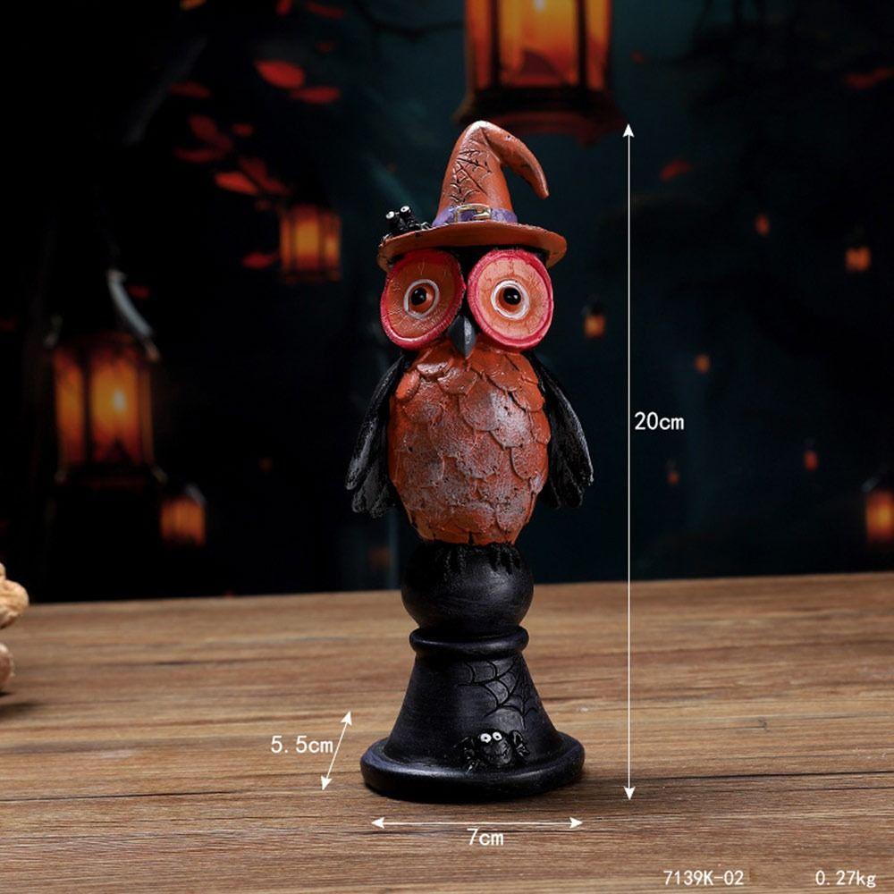 Ständer Tierfigur Eule Ornament Halloween Kerzenhalter Tischdekorationen