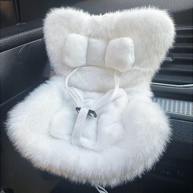 

15-17cm Car Doll Seat Safety Seat Cute Doll Air Outlet Decoration High-grade Car Interior Decoration белый