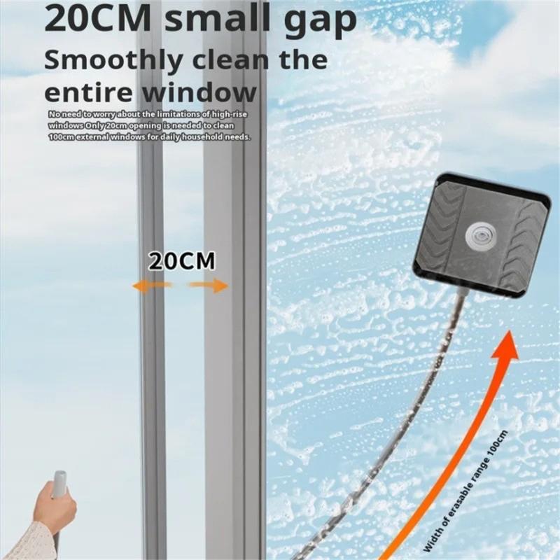 Household High-rise Window Glass Cleaning Brush Doublesided Glass Wiping Tools Suitable for Cleaning High-rise Window Cleaning