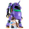 Hasegawa MechatroWeGo Evangelion Collaboration Series Vol. 5: Shogun + Shinji Ikari 1/20 Scale Pre-Colored Plastic Model Kit SP518