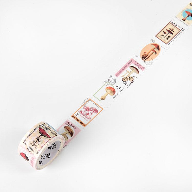 

Mr Paper 8 Designs Retro Post Office Plant Stamp Tapes Scrapbooking Deco Sticker Masking Tapes Easy to Tear