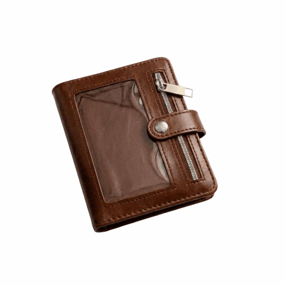 Multi-functional PU Leather Binder Notebook Portable 5-Ring Loose-Leaf Journal School Style B