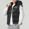 Nike Gilet sans manches coupe-vent à capuche à imprimé alphabet pour homme Vêtement d'extérieur Noir FD6428-010
