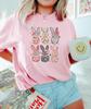 Easter Bunny Floral Shirt, Cute Spring Bunny Sweatshirt, Vintage Rabbit Graphic Tee, Easter Gift for Women, Pastel Cottagecore Bunny Shirt