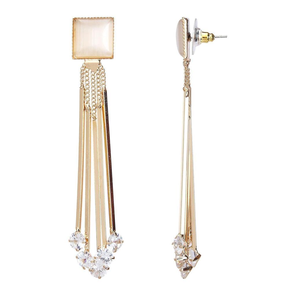 Jewellery for women Crystal Earings Gold Plated Dangler Earrings for Girls and Women