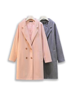 Plus Size Woolen Coat for Women, 130-320 Jin, British Style, Petite High-End Outerwear for Slightly Chubby MM, Autumn/Winter.