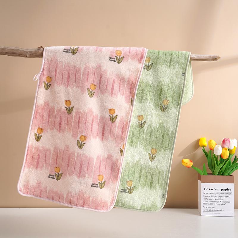 Korallfleecehandduk 75*35 mjuk och luddar inte mer än ren bomull absorberande tvättlapp badhandduk herr och dam par ansiktshandduk 2/3/4/st