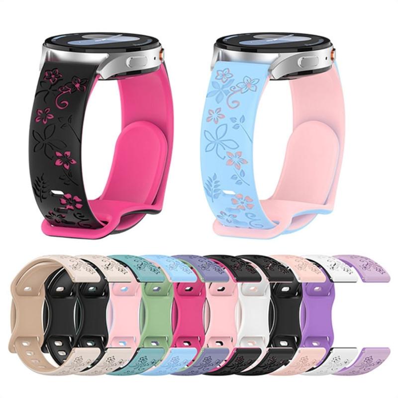 Doppelfarbige atmungsaktive Silikon-Armbänder Schweißfest Tragbare Armbänder Für Uhr 7 Schnellverschluss-Armband Komfort Unisex