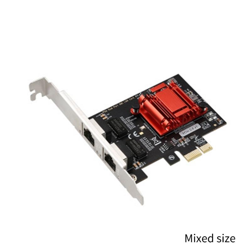 Port Gigabit PCIE 1X Card LAN Server cu Fibră Optică pentru 82575&6 Pcie 2 Porturi RJ45 Adaptor Server Desktop