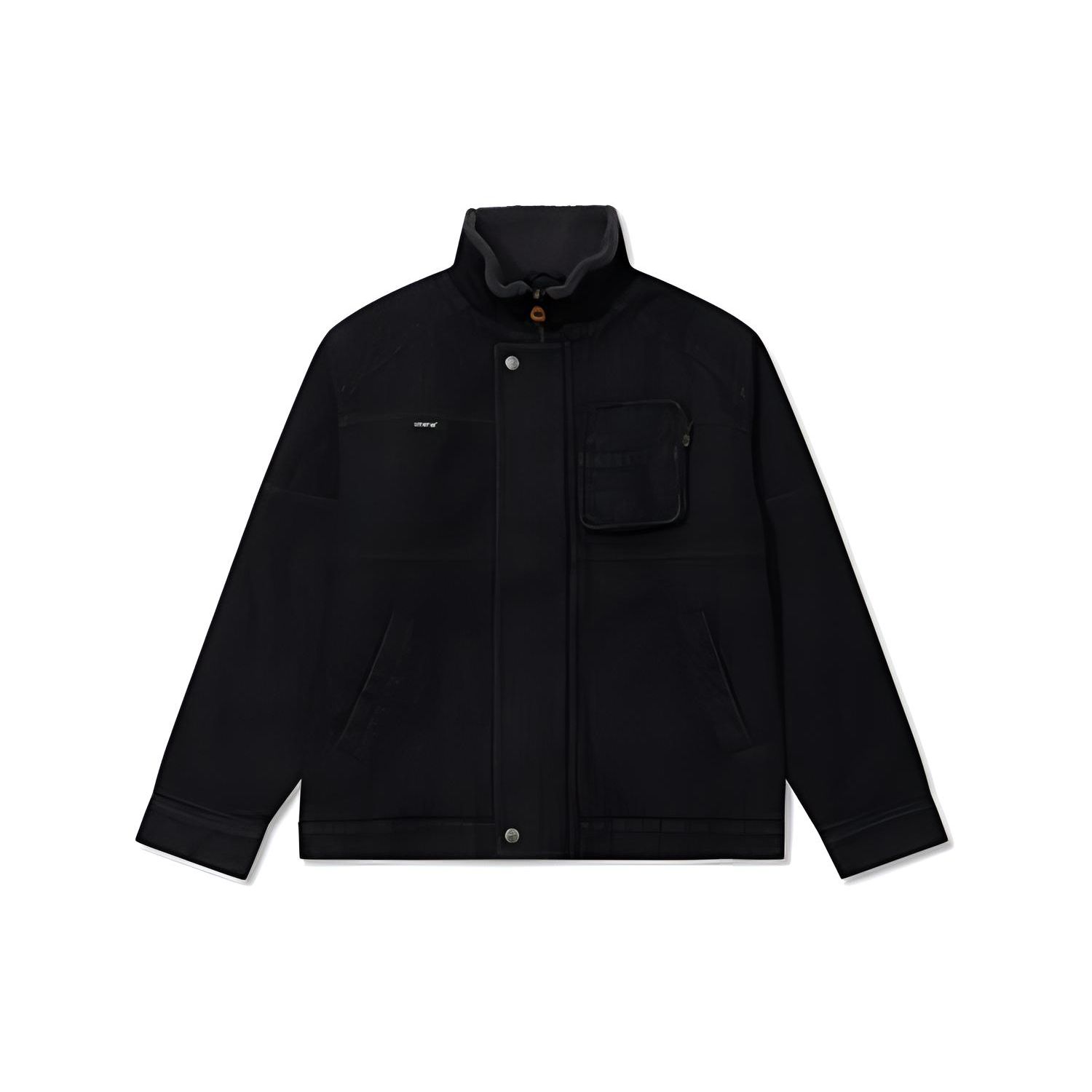 

Куртка мужская Levis FW22 однотонная с воротником-стойкой, на молнии, с длинным рукавом, черная A5170-0001 XL